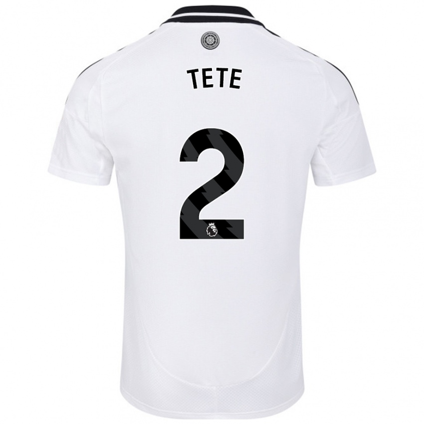 Herren Kenny Tete #2 Weiß Heimtrikot Trikot 2024/25 T-Shirt