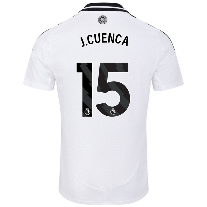 Herren Jorge Cuenca #15 Weiß Heimtrikot Trikot 2024/25 T-Shirt