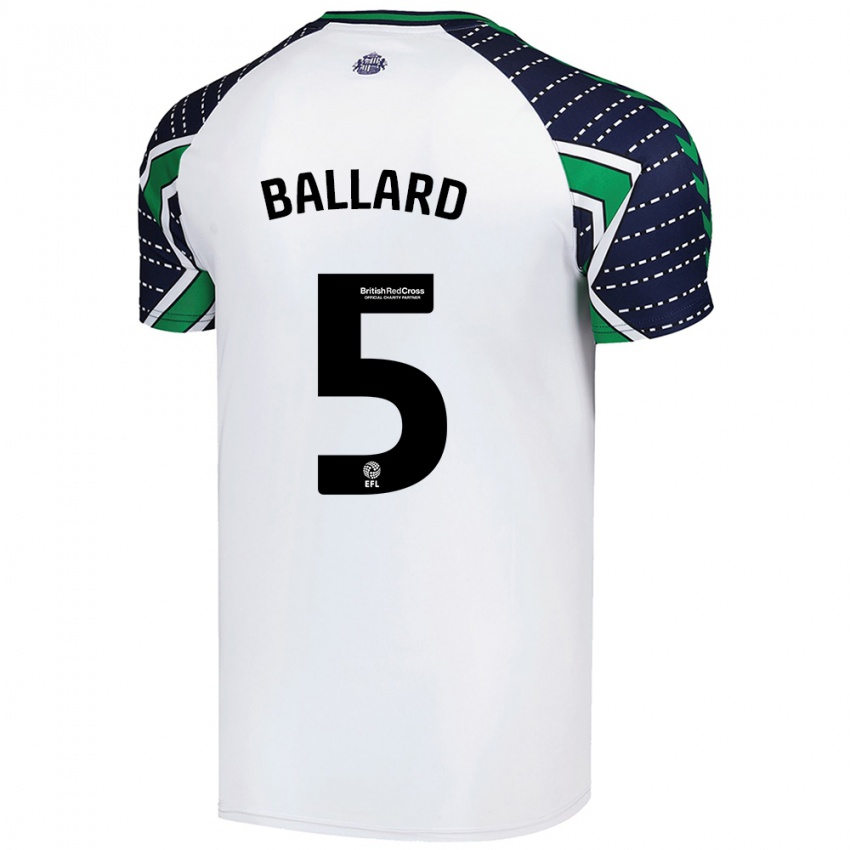 Herren Daniel Ballard #5 Weiß Auswärtstrikot Trikot 2024/25 T-Shirt