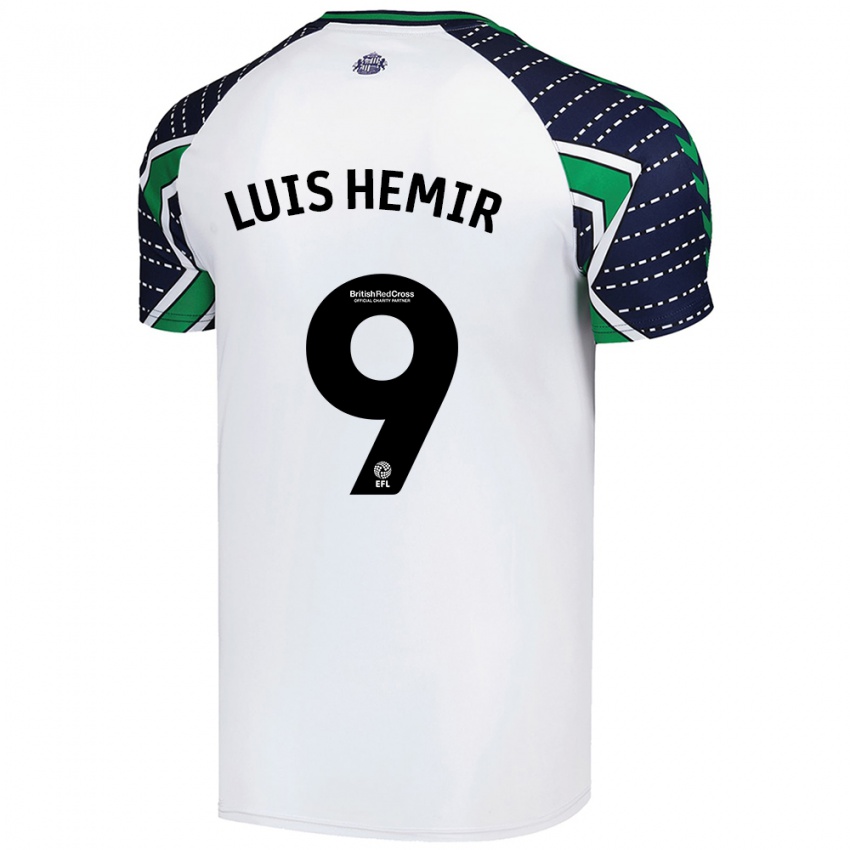 Herren Luis Semedo #9 Weiß Auswärtstrikot Trikot 2024/25 T-Shirt