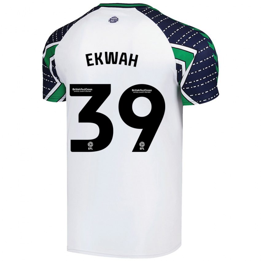 Herren Pierre Ekwah #39 Weiß Auswärtstrikot Trikot 2024/25 T-Shirt