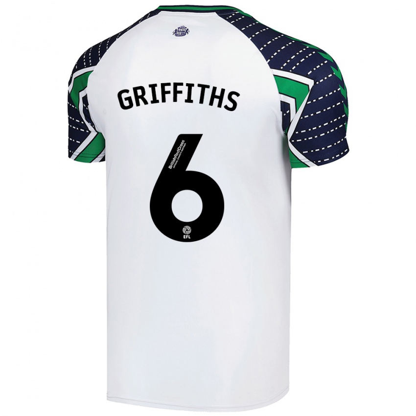 Herren Louise Griffiths #6 Weiß Auswärtstrikot Trikot 2024/25 T-Shirt