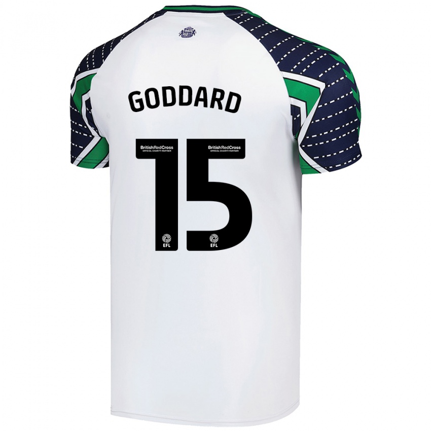 Herren Amy Goddard #15 Weiß Auswärtstrikot Trikot 2024/25 T-Shirt