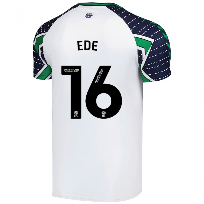 Herren Grace Ede #16 Weiß Auswärtstrikot Trikot 2024/25 T-Shirt