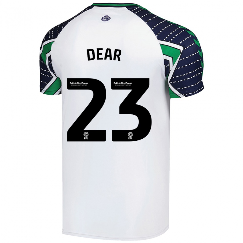 Herren Jenna Dear #23 Weiß Auswärtstrikot Trikot 2024/25 T-Shirt