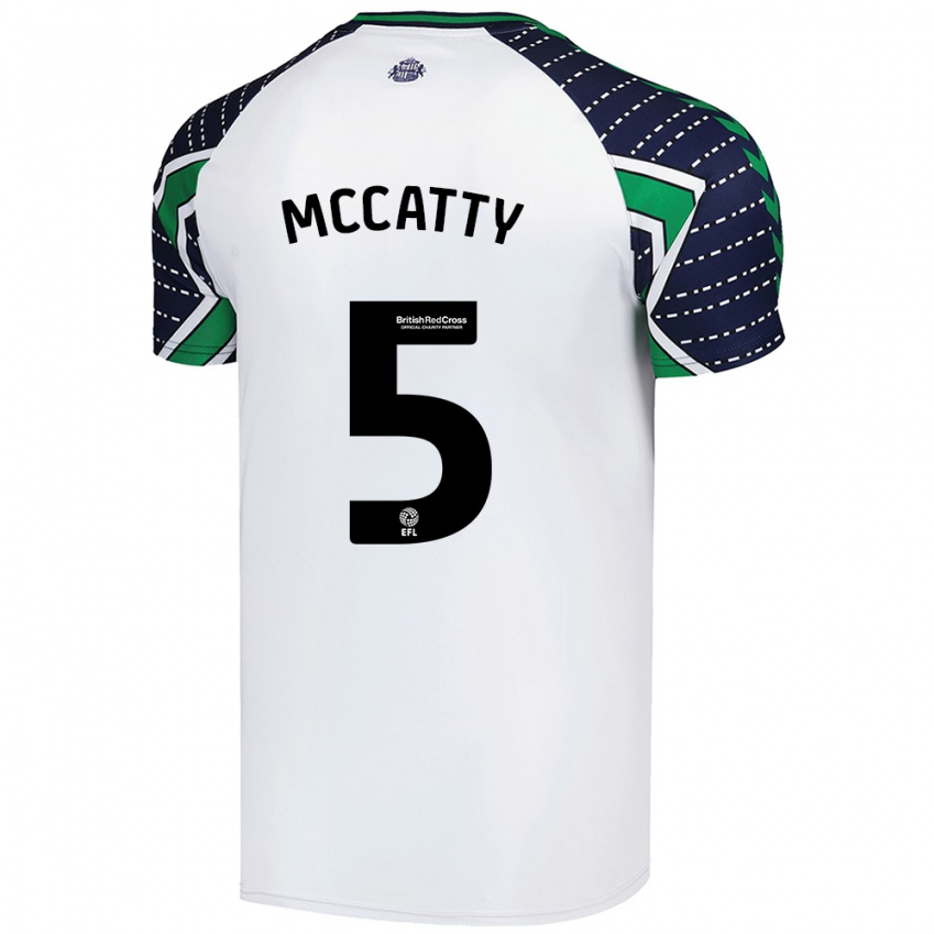 Herren Grace Mccatty #5 Weiß Auswärtstrikot Trikot 2024/25 T-Shirt