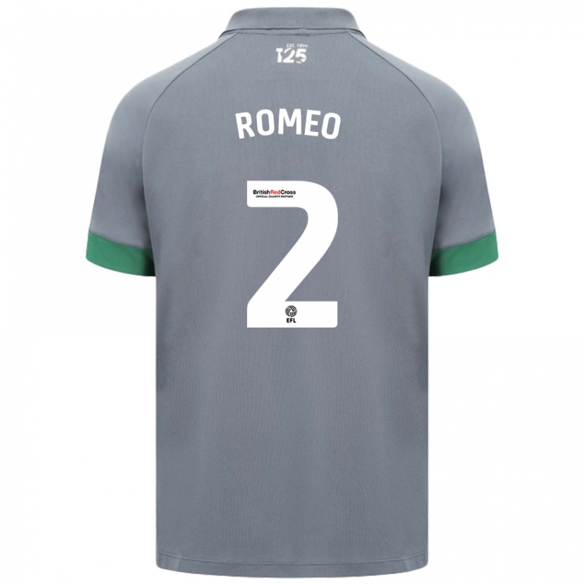 Herren Mahlon Romeo #2 Dunkelgrau Auswärtstrikot Trikot 2024/25 T-Shirt