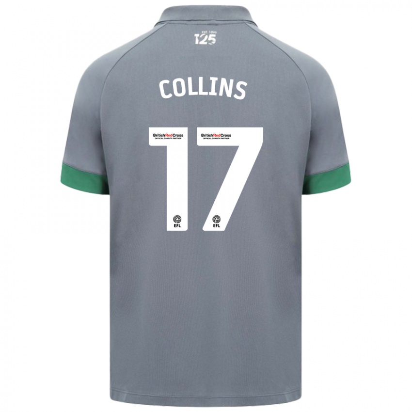 Herren Jamilu Collins #17 Dunkelgrau Auswärtstrikot Trikot 2024/25 T-Shirt