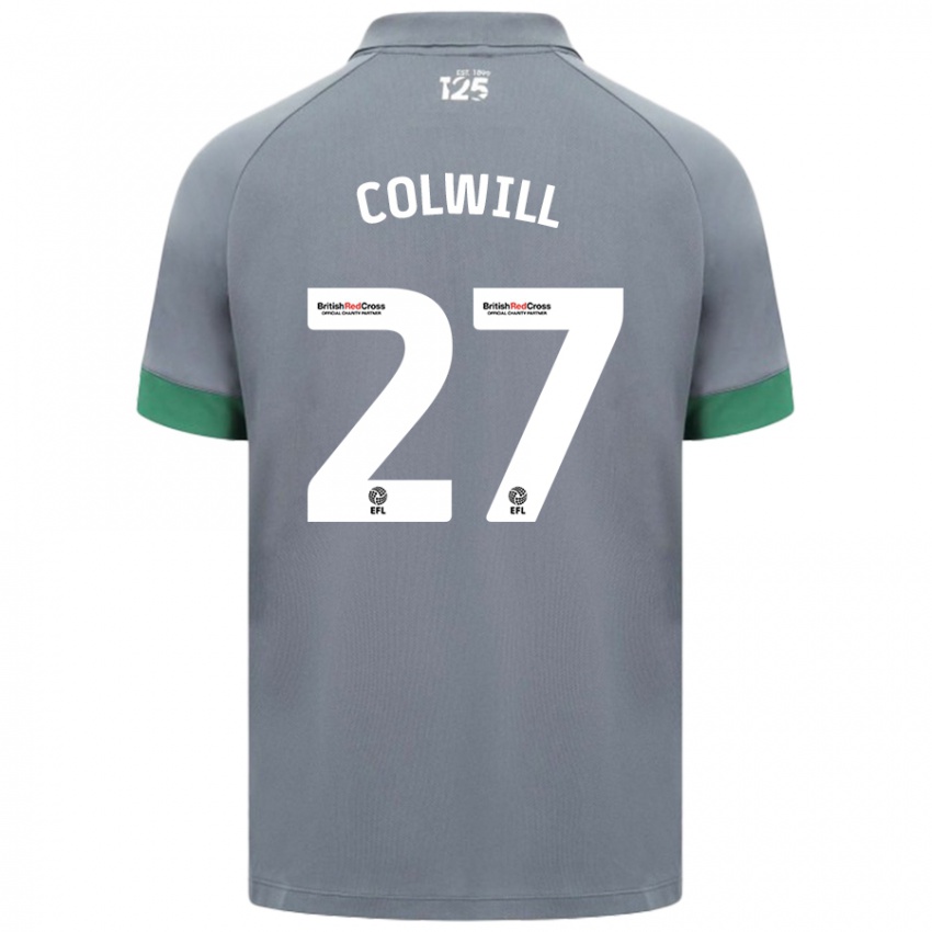 Herren Rubin Colwill #27 Dunkelgrau Auswärtstrikot Trikot 2024/25 T-Shirt