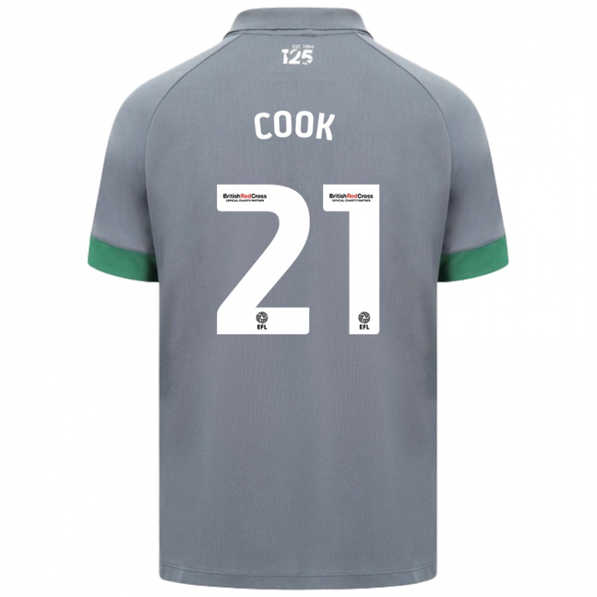 Herren Mikayla Cook #21 Dunkelgrau Auswärtstrikot Trikot 2024/25 T-Shirt