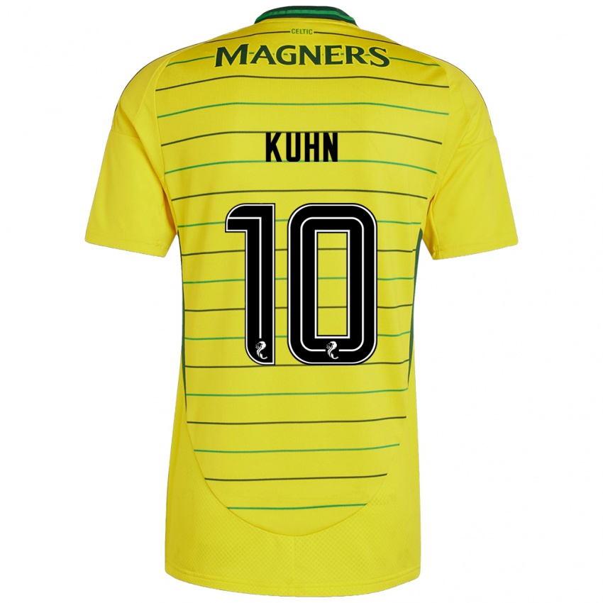 Herren Nicolas Kühn #10 Gelb Auswärtstrikot Trikot 2024/25 T-Shirt