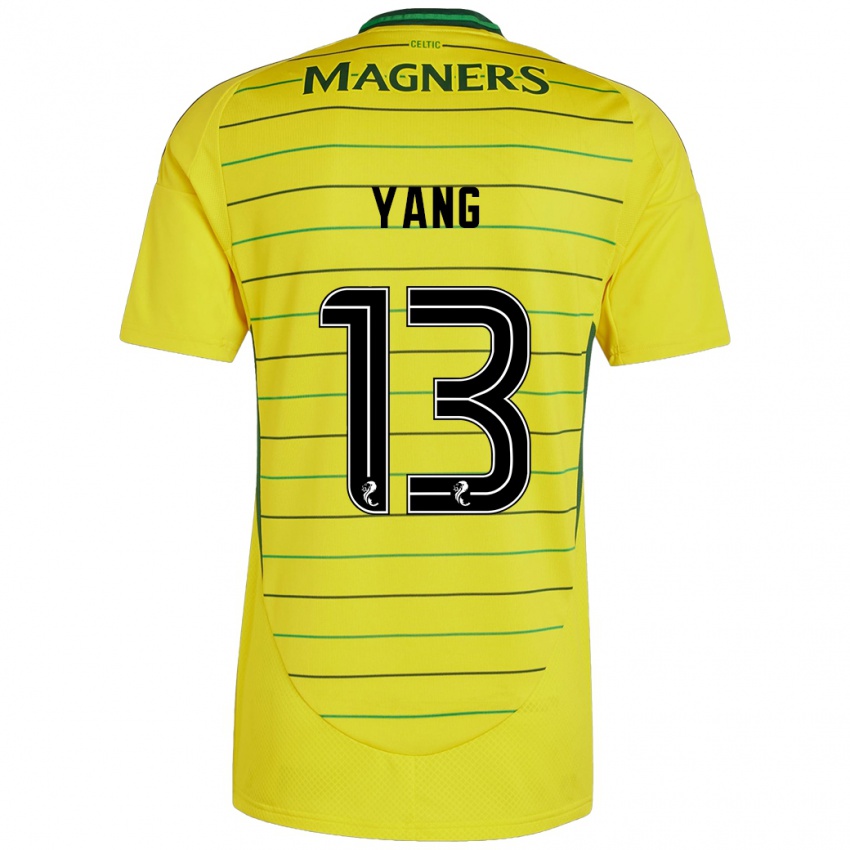 Herren Hyun-Jun Yang #13 Gelb Auswärtstrikot Trikot 2024/25 T-Shirt