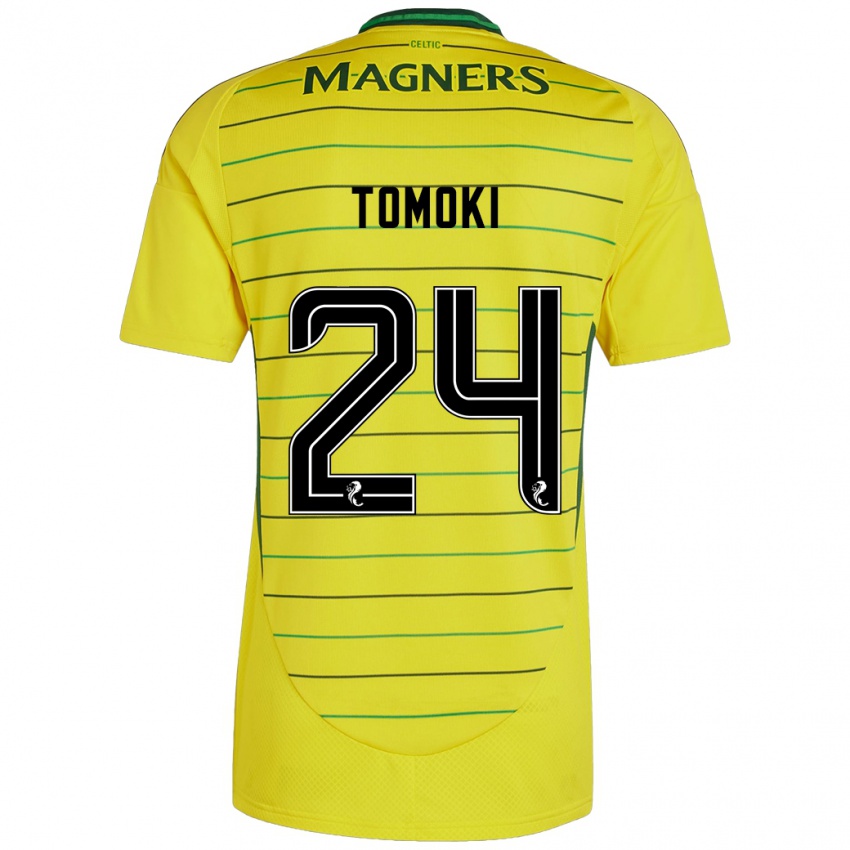 Herren Tomoki Iwata #24 Gelb Auswärtstrikot Trikot 2024/25 T-Shirt