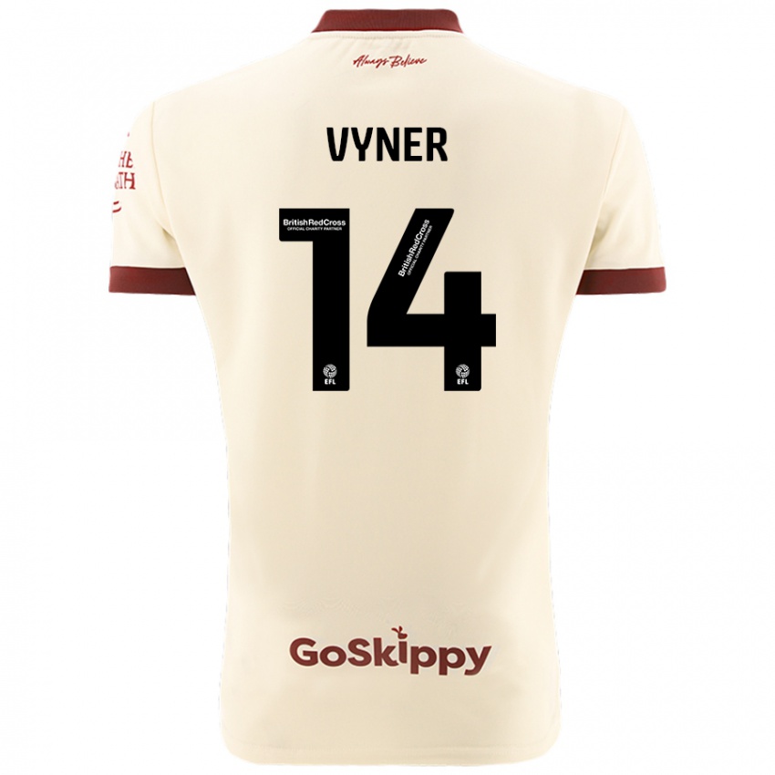 Herren Zak Vyner #14 Cremeweiß Auswärtstrikot Trikot 2024/25 T-Shirt