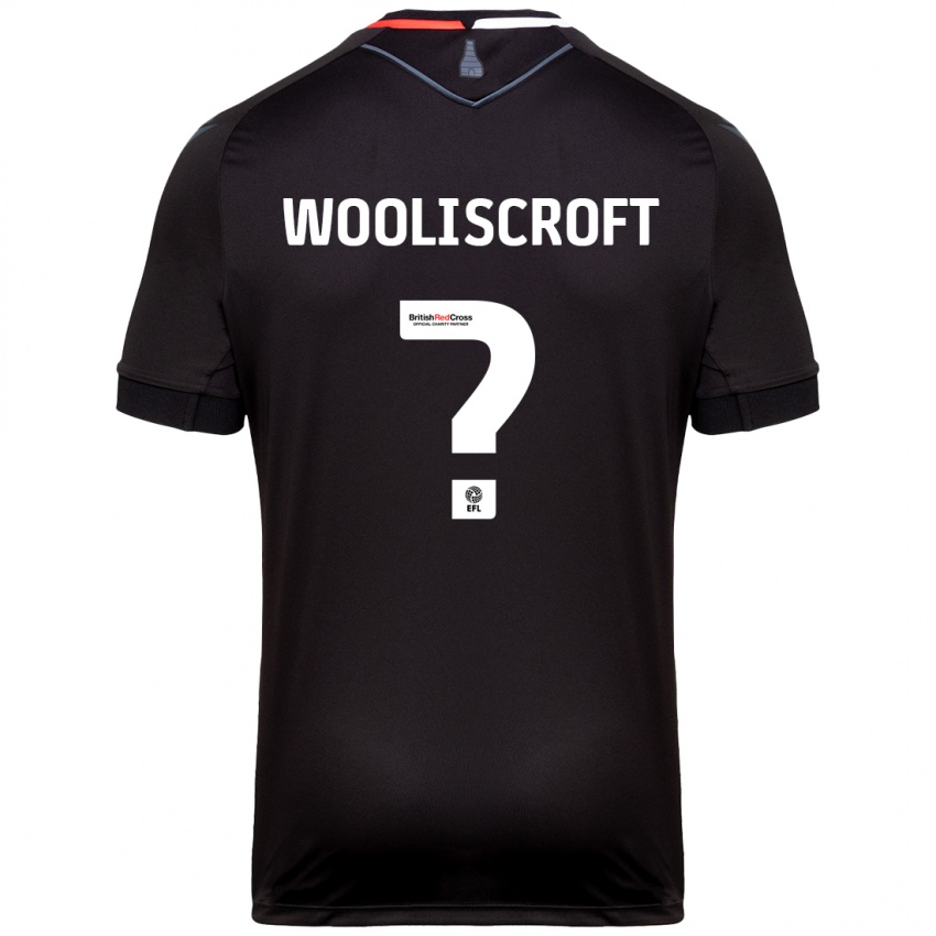 Herren Morgan Wooliscroft #0 Schwarz Auswärtstrikot Trikot 2024/25 T-Shirt