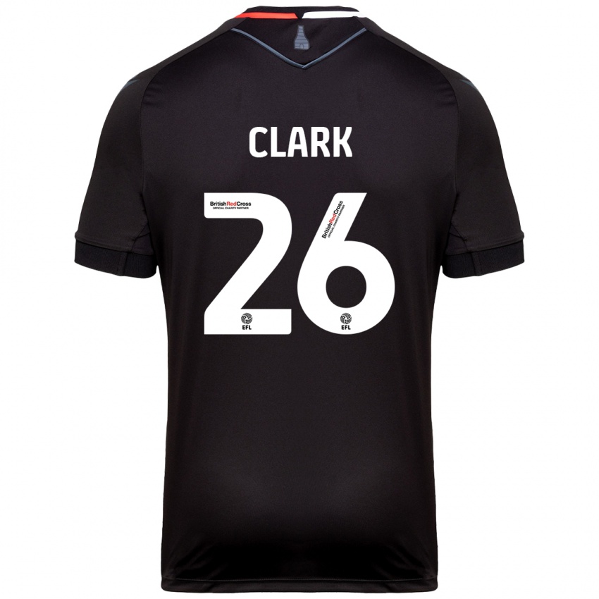 Herren Ciaran Clark #26 Schwarz Auswärtstrikot Trikot 2024/25 T-Shirt