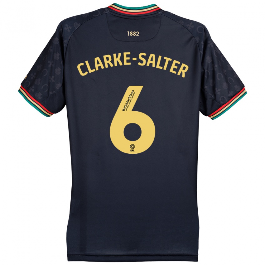 Herren Jake Clarke-Salter #6 Dunkelmarineblau Auswärtstrikot Trikot 2024/25 T-Shirt