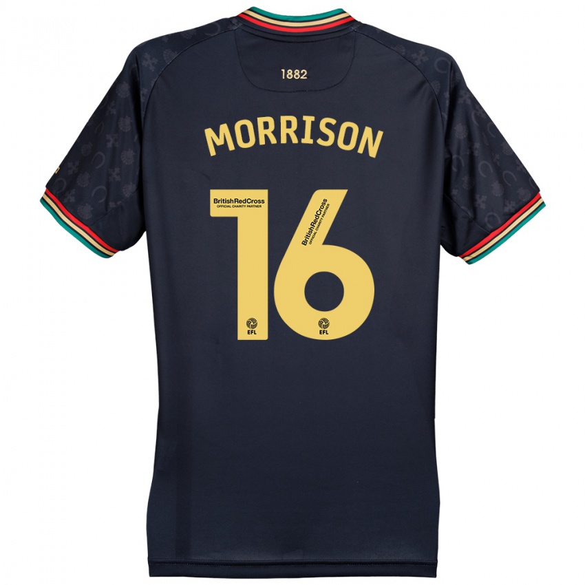 Herren Liam Morrison #16 Dunkelmarineblau Auswärtstrikot Trikot 2024/25 T-Shirt