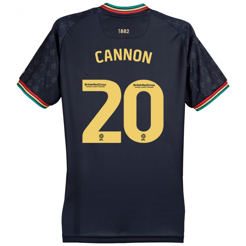 Herren Reggie Cannon #20 Dunkelmarineblau Auswärtstrikot Trikot 2024/25 T-Shirt