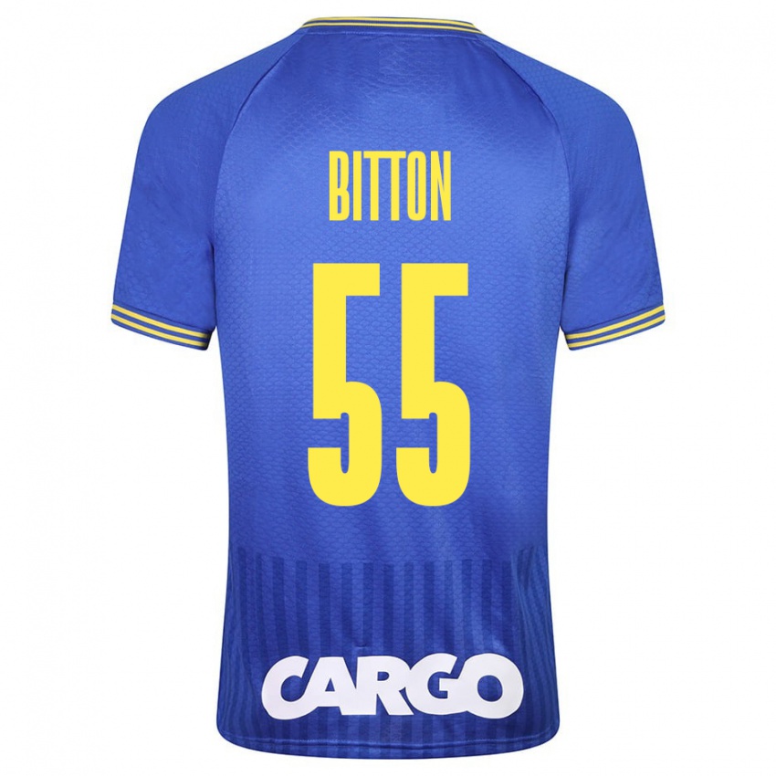 Herren Nir Bitton #55 Weiß Auswärtstrikot Trikot 2024/25 T-Shirt