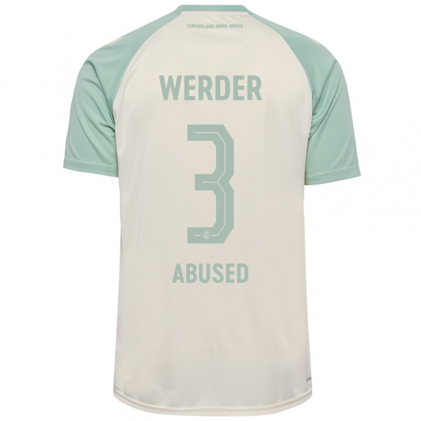 Herren Dlges Abused #3 Cremeweiß Hellgrün Auswärtstrikot Trikot 2024/25 T-Shirt