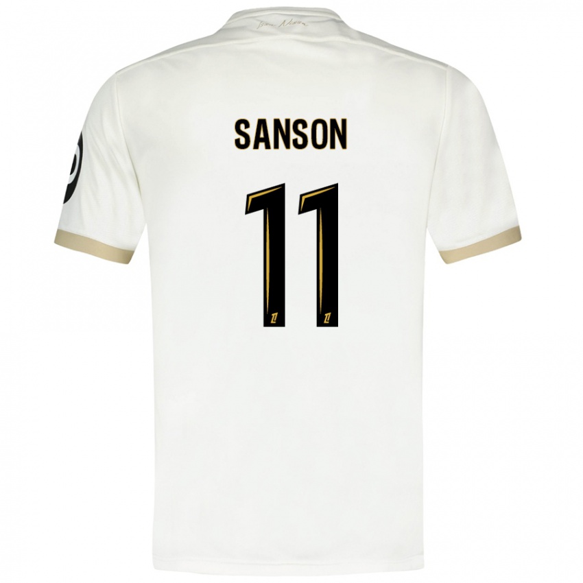 Herren Morgan Sanson #11 Weißgold Auswärtstrikot Trikot 2024/25 T-Shirt