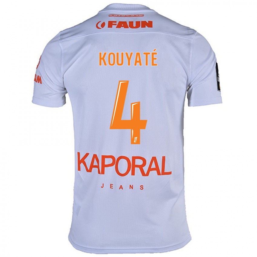 Herren Kiki Kouyaté #4 Weiß Auswärtstrikot Trikot 2024/25 T-Shirt