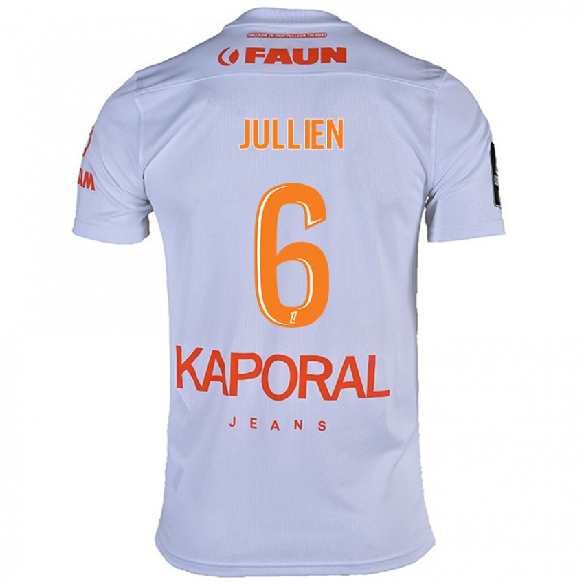 Herren Christopher Jullien #6 Weiß Auswärtstrikot Trikot 2024/25 T-Shirt