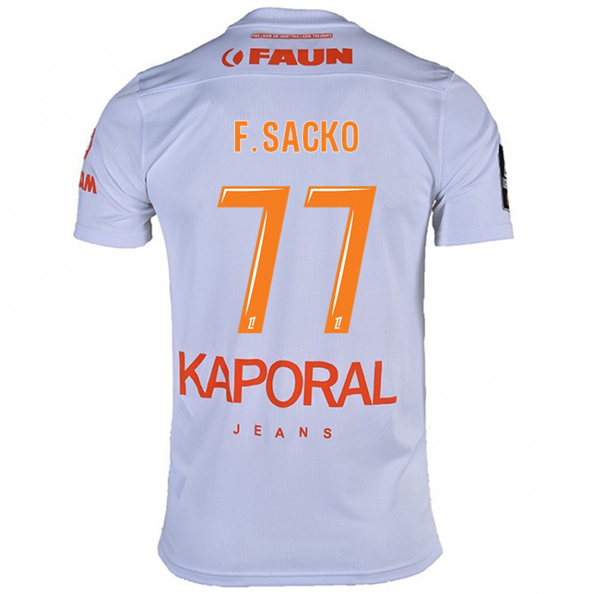 Herren Falaye Sacko #77 Weiß Auswärtstrikot Trikot 2024/25 T-Shirt