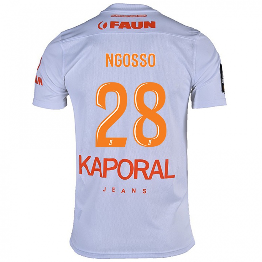 Herren Glenn Ngosso #28 Weiß Auswärtstrikot Trikot 2024/25 T-Shirt