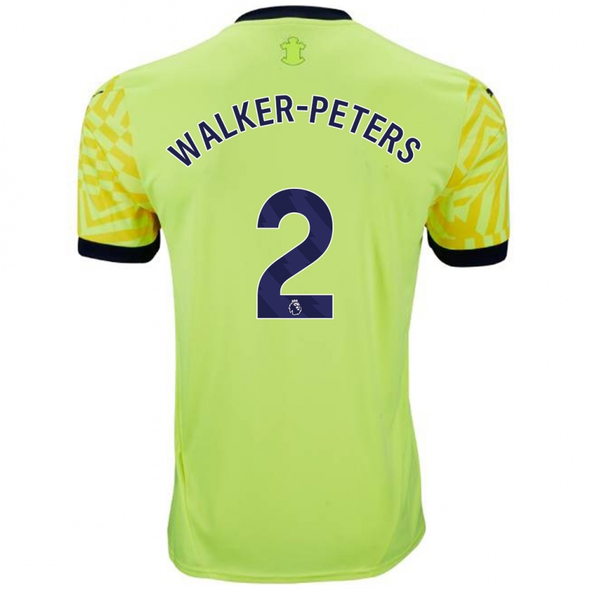 Herren Kyle Walker-Peters #2 Gelb Auswärtstrikot Trikot 2024/25 T-Shirt