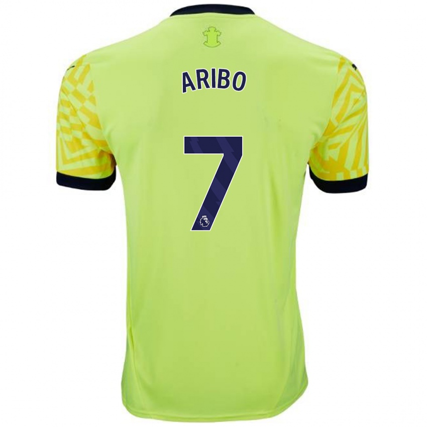 Herren Joe Aribo #7 Gelb Auswärtstrikot Trikot 2024/25 T-Shirt