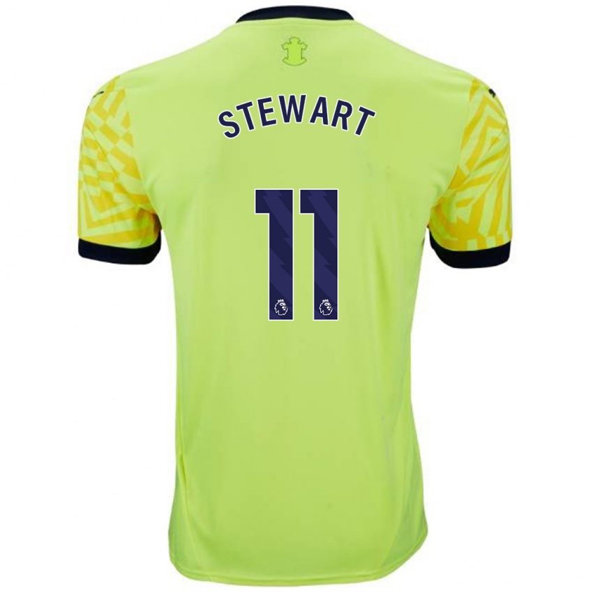 Herren Ross Stewart #11 Gelb Auswärtstrikot Trikot 2024/25 T-Shirt