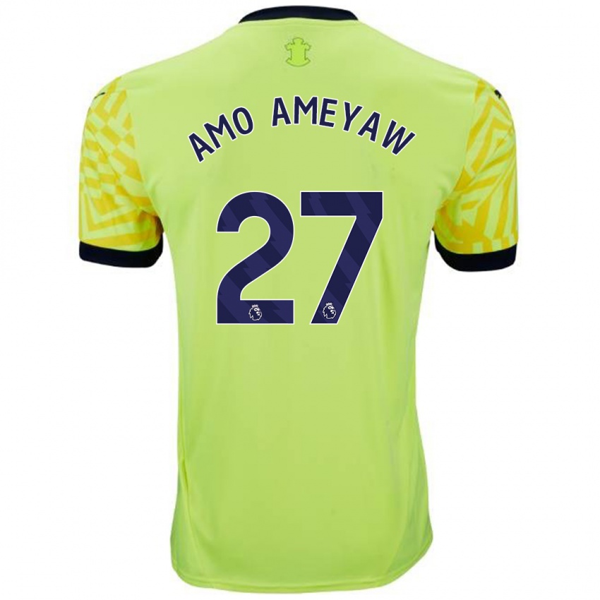 Herren Samuel Amo-Ameyaw #27 Gelb Auswärtstrikot Trikot 2024/25 T-Shirt