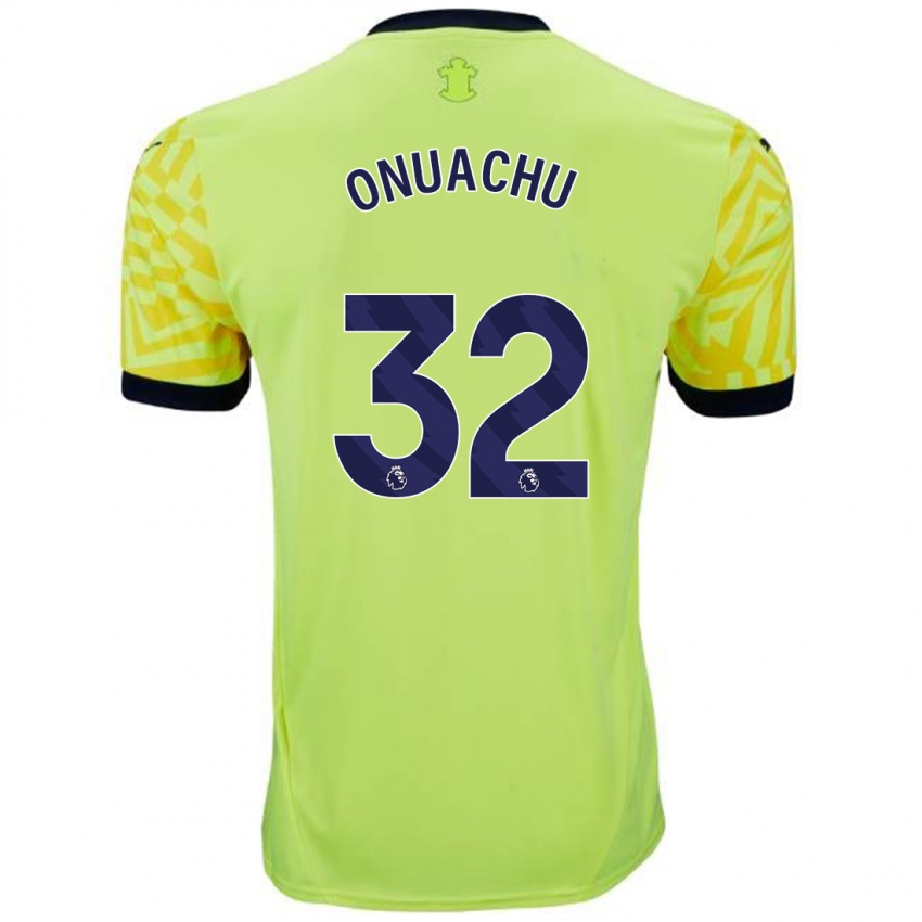 Herren Paul Onuachu #32 Gelb Auswärtstrikot Trikot 2024/25 T-Shirt