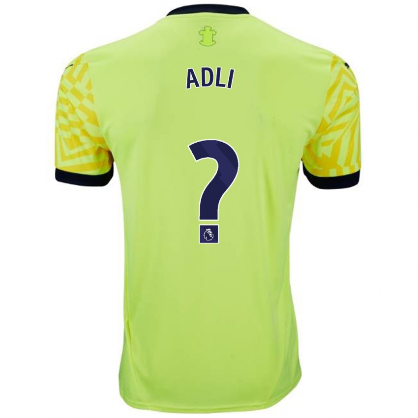 Herren Mohamed Adli #0 Gelb Auswärtstrikot Trikot 2024/25 T-Shirt