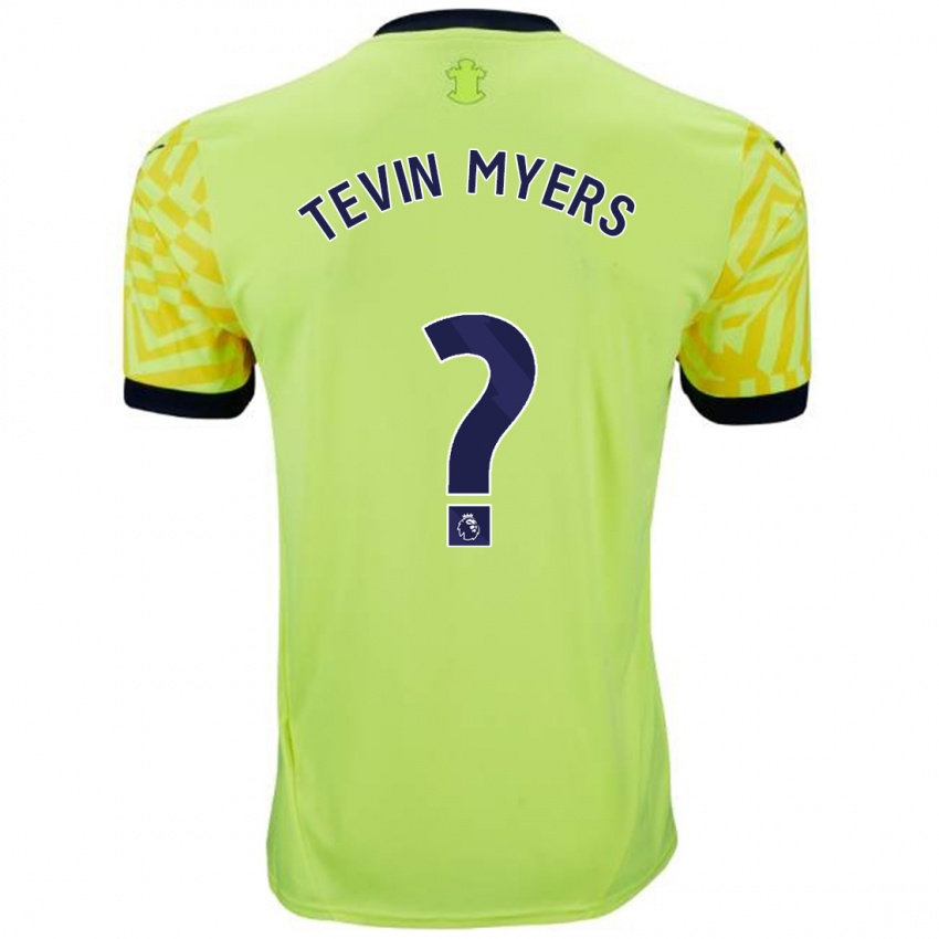 Herren Tevin Myers #0 Gelb Auswärtstrikot Trikot 2024/25 T-Shirt