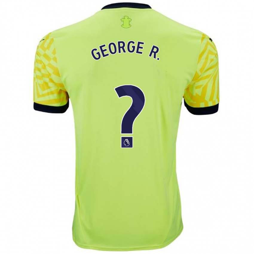 Herren George Robinson #0 Gelb Auswärtstrikot Trikot 2024/25 T-Shirt