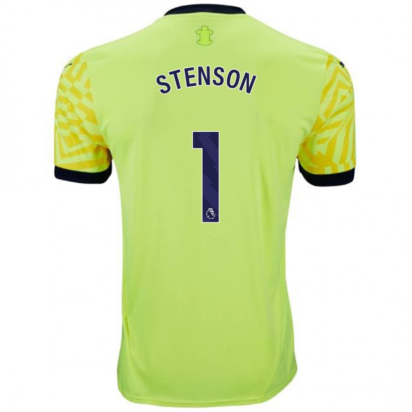 Herren Fran Stenson #1 Gelb Auswärtstrikot Trikot 2024/25 T-Shirt