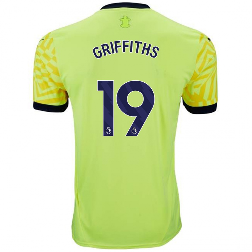 Herren Alice Griffiths #19 Gelb Auswärtstrikot Trikot 2024/25 T-Shirt