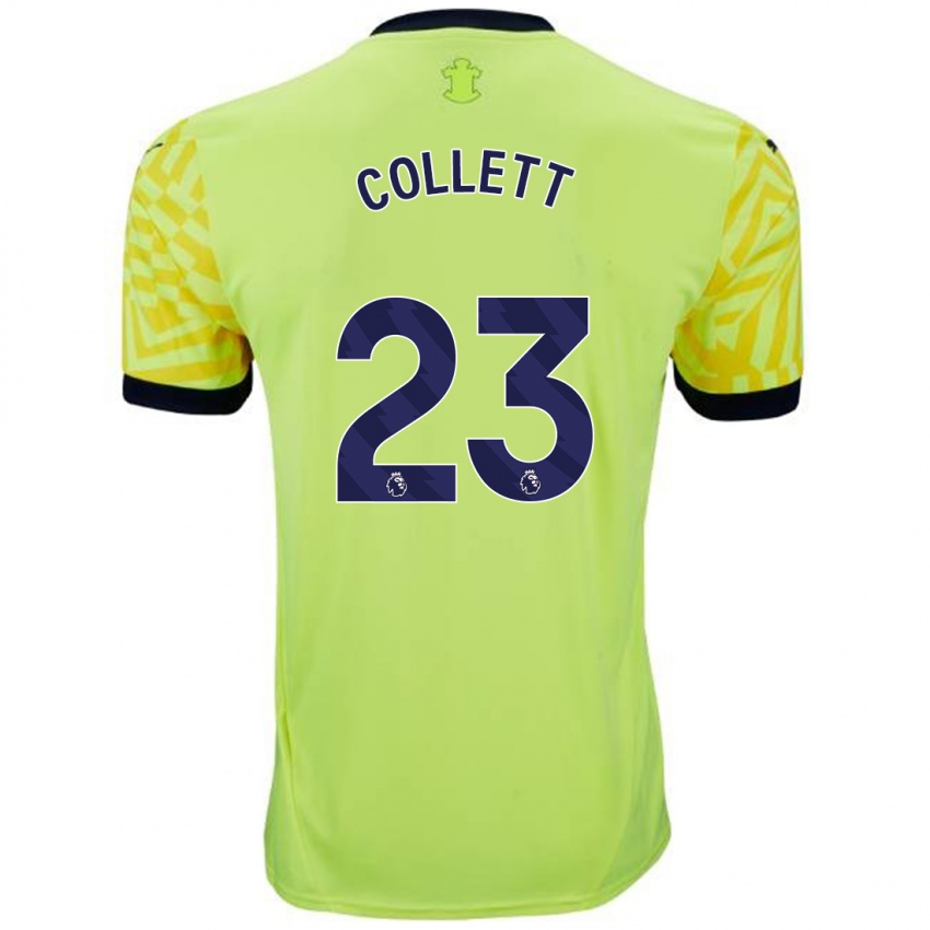 Herren Megan Collett #23 Gelb Auswärtstrikot Trikot 2024/25 T-Shirt