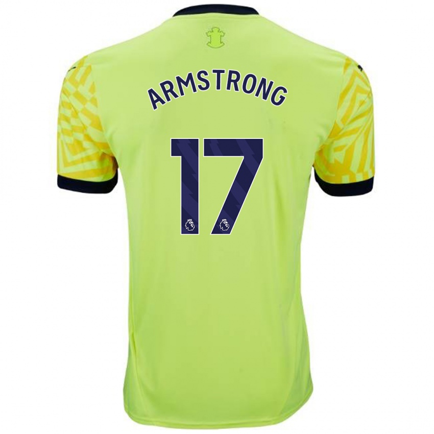 Herren Stuart Armstrong #17 Gelb Auswärtstrikot Trikot 2024/25 T-Shirt