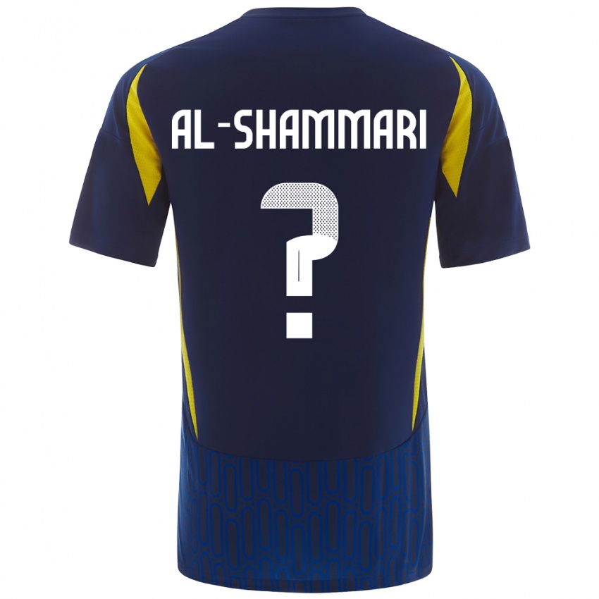 Herren Mansour Al-Shammari #0 Blau Gelb Auswärtstrikot Trikot 2024/25 T-Shirt