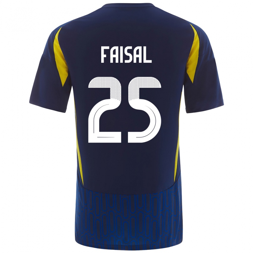 Herren Samira Faisal #25 Blau Gelb Auswärtstrikot Trikot 2024/25 T-Shirt