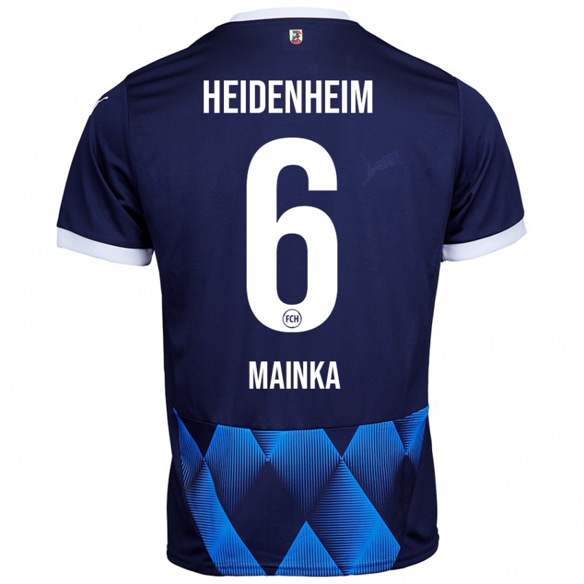 Herren Patrick Mainka #6 Dunkel Marineblau Auswärtstrikot Trikot 2024/25 T-Shirt