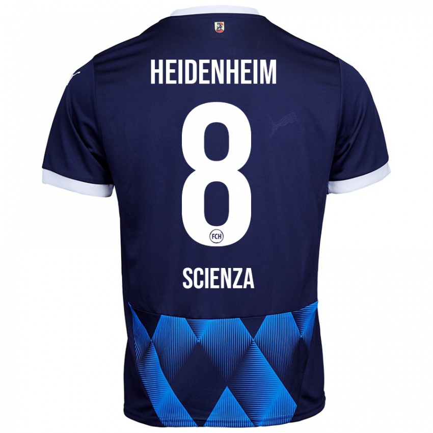 Herren Léo Scienza #8 Dunkel Marineblau Auswärtstrikot Trikot 2024/25 T-Shirt