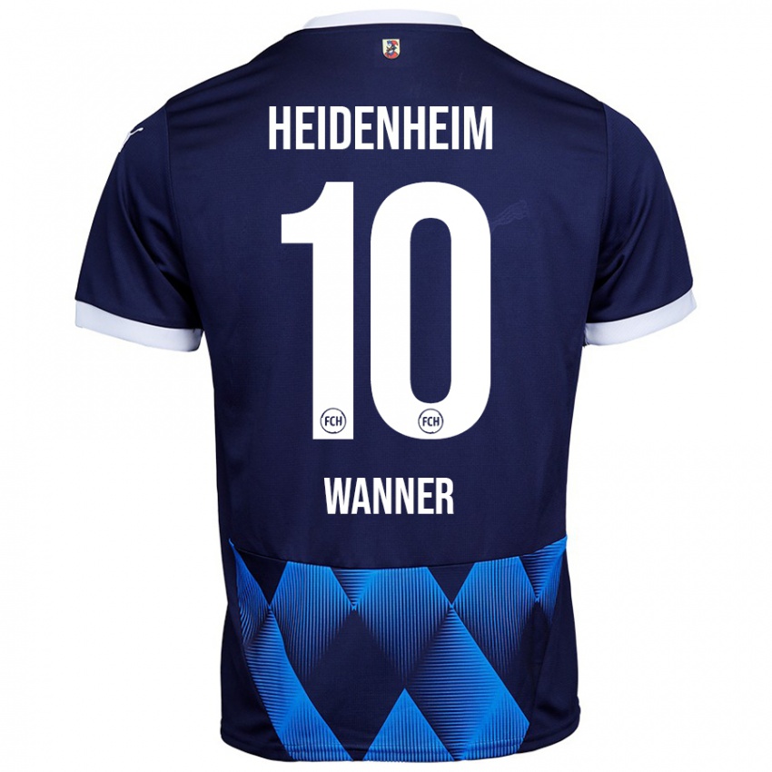 Herren Paul Wanner #10 Dunkel Marineblau Auswärtstrikot Trikot 2024/25 T-Shirt