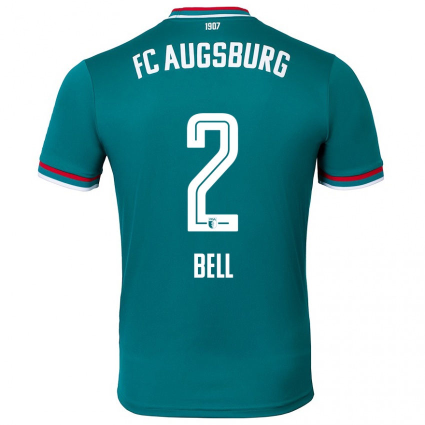 Herren Julian Bell #2 Dunkelgrün Auswärtstrikot Trikot 2024/25 T-Shirt