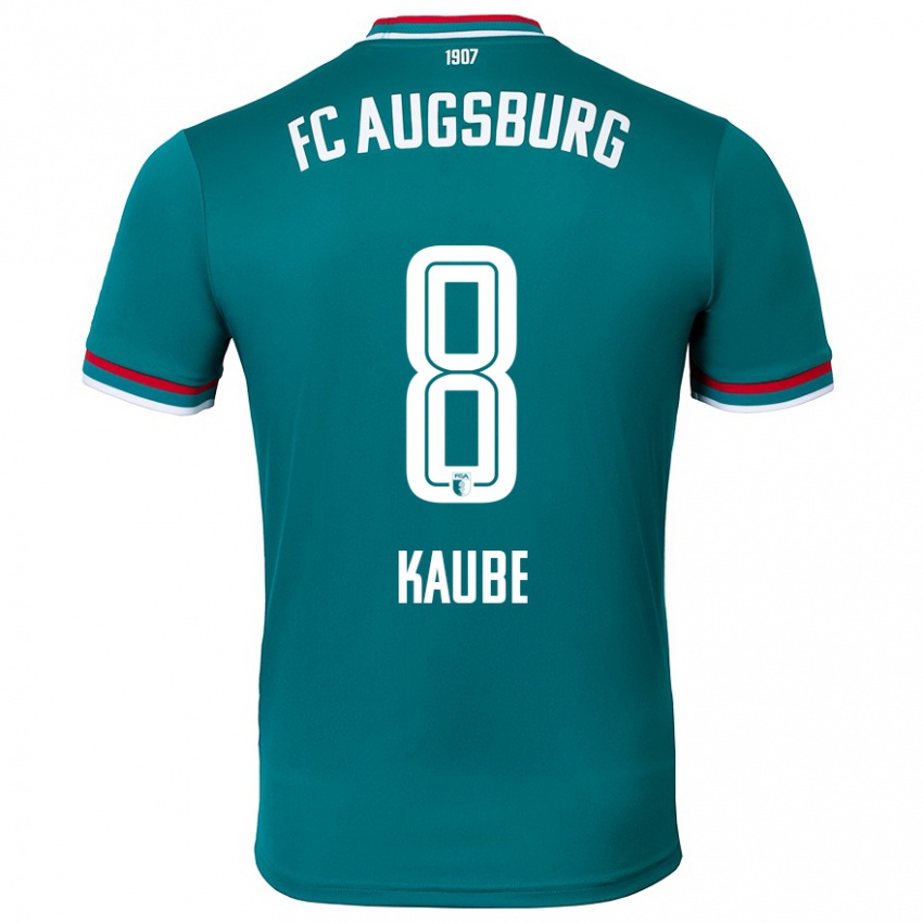 Herren Moritz Kaube #8 Dunkelgrün Auswärtstrikot Trikot 2024/25 T-Shirt