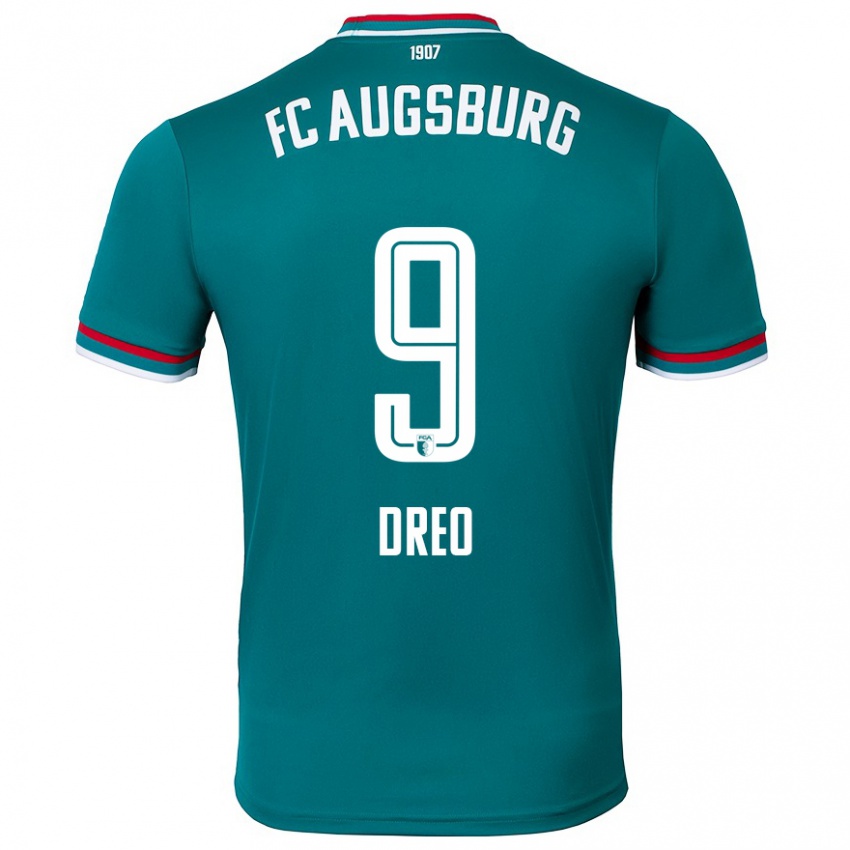 Herren David Dreo #9 Dunkelgrün Auswärtstrikot Trikot 2024/25 T-Shirt